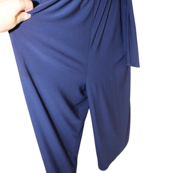 SALE LUXOLOGY Blue Pantsuit Jumper Romper 1 Piece Size L NWT's COMFY CLASSY CUTE - Picture 11 of 16